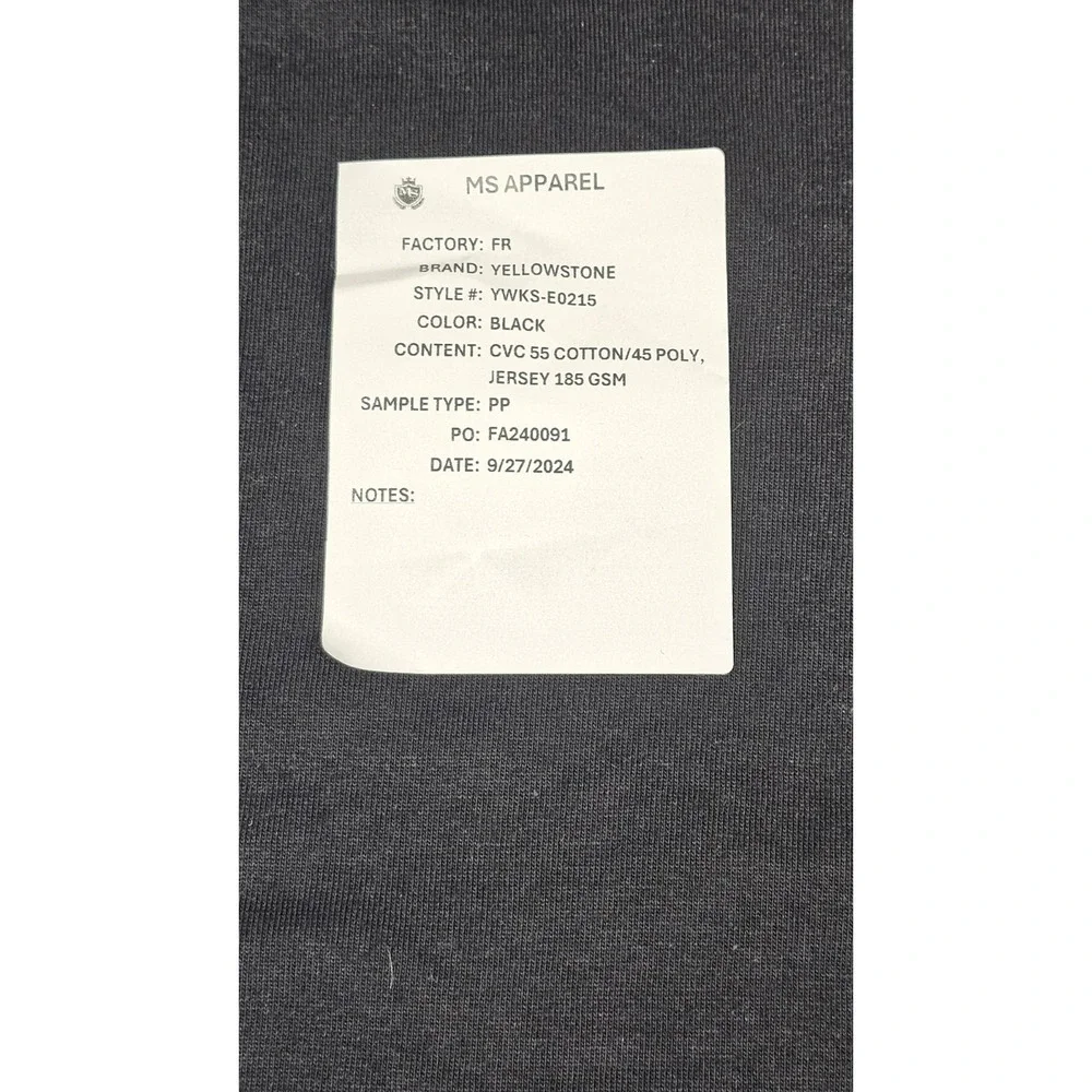 Yellowstone Dutton‎ Ranch T-Shirt Mens Large. Black Promo Sample TV Show. NWT